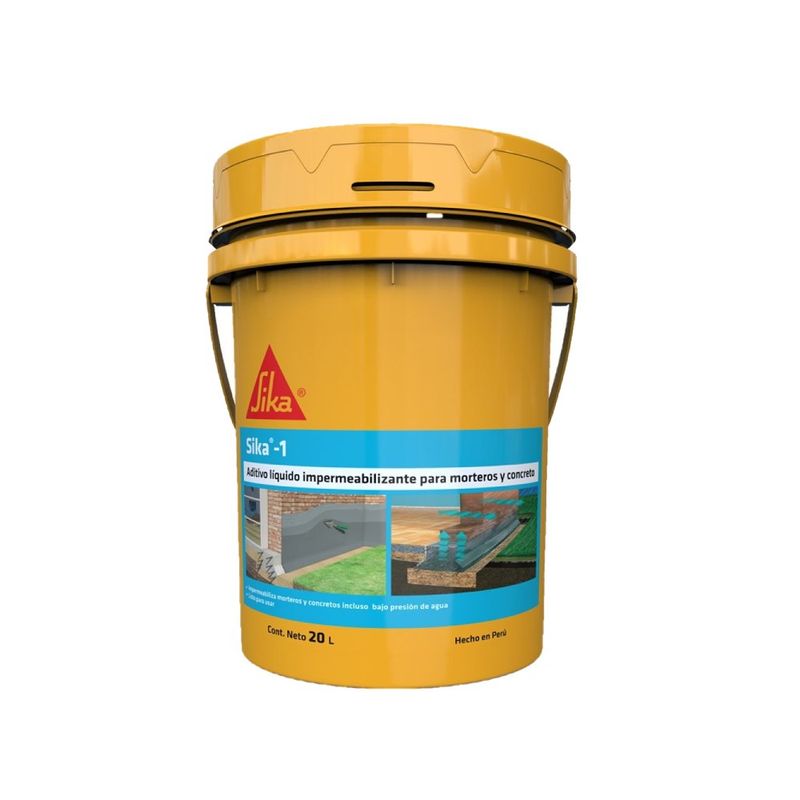 SIKA - Aditivo Impermeabilizante Sika - 1 Líquido Balde x 20 L