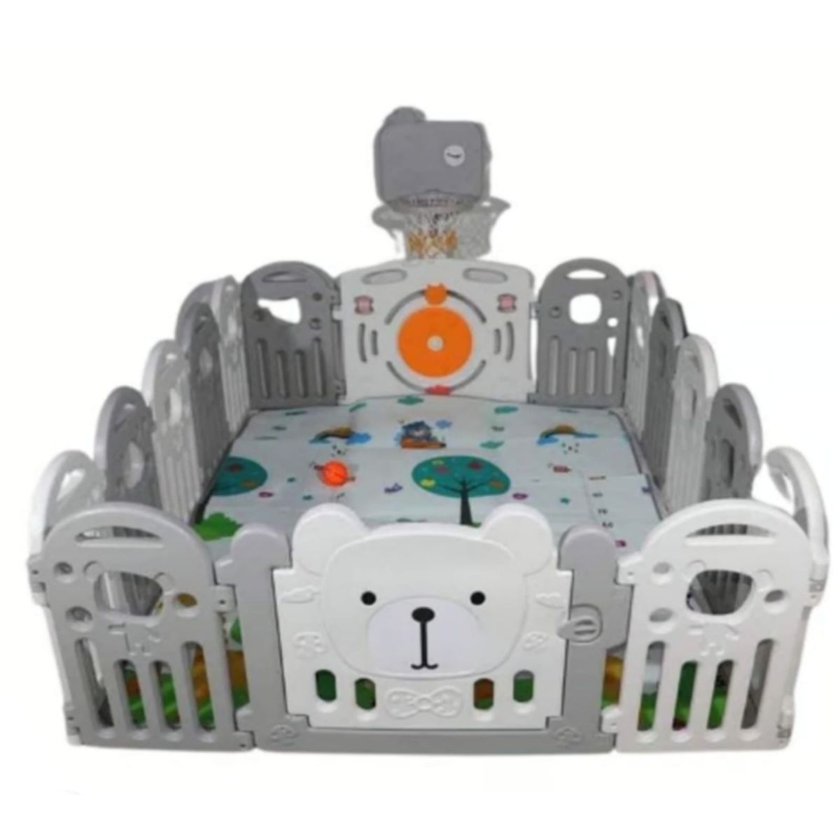 GENERICO - Corral para Niños Vallas Cerco Plegable con Centro Actividad