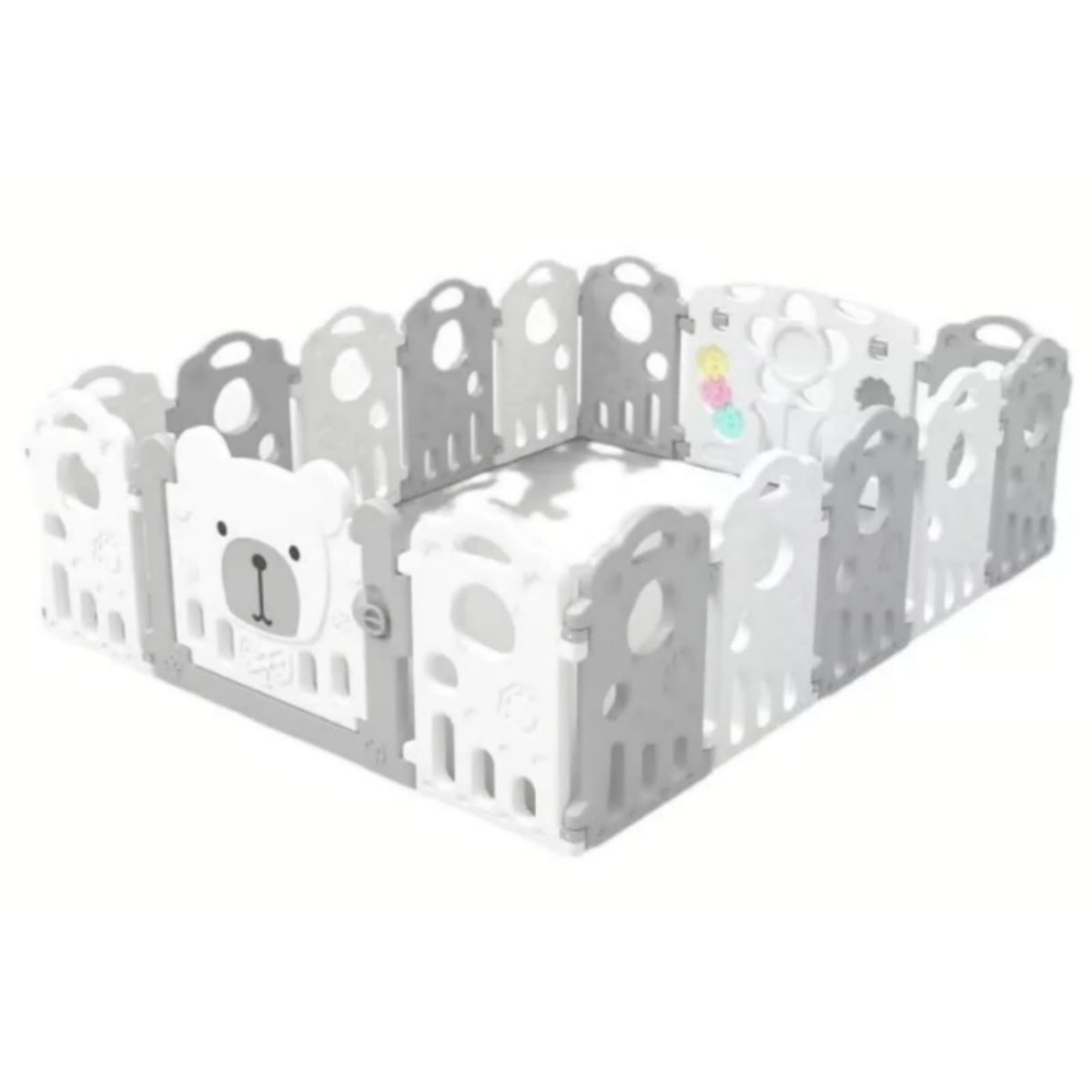 GENERICO - Corral para Niños Vallas Cerco Plegable con Centro Actividad