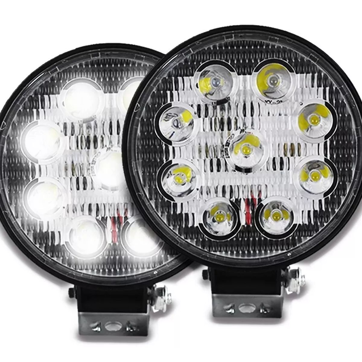 GENERICO - Par Faros 9 Hiper Led Auxiliar Neblinero 27w Universal 4x4
