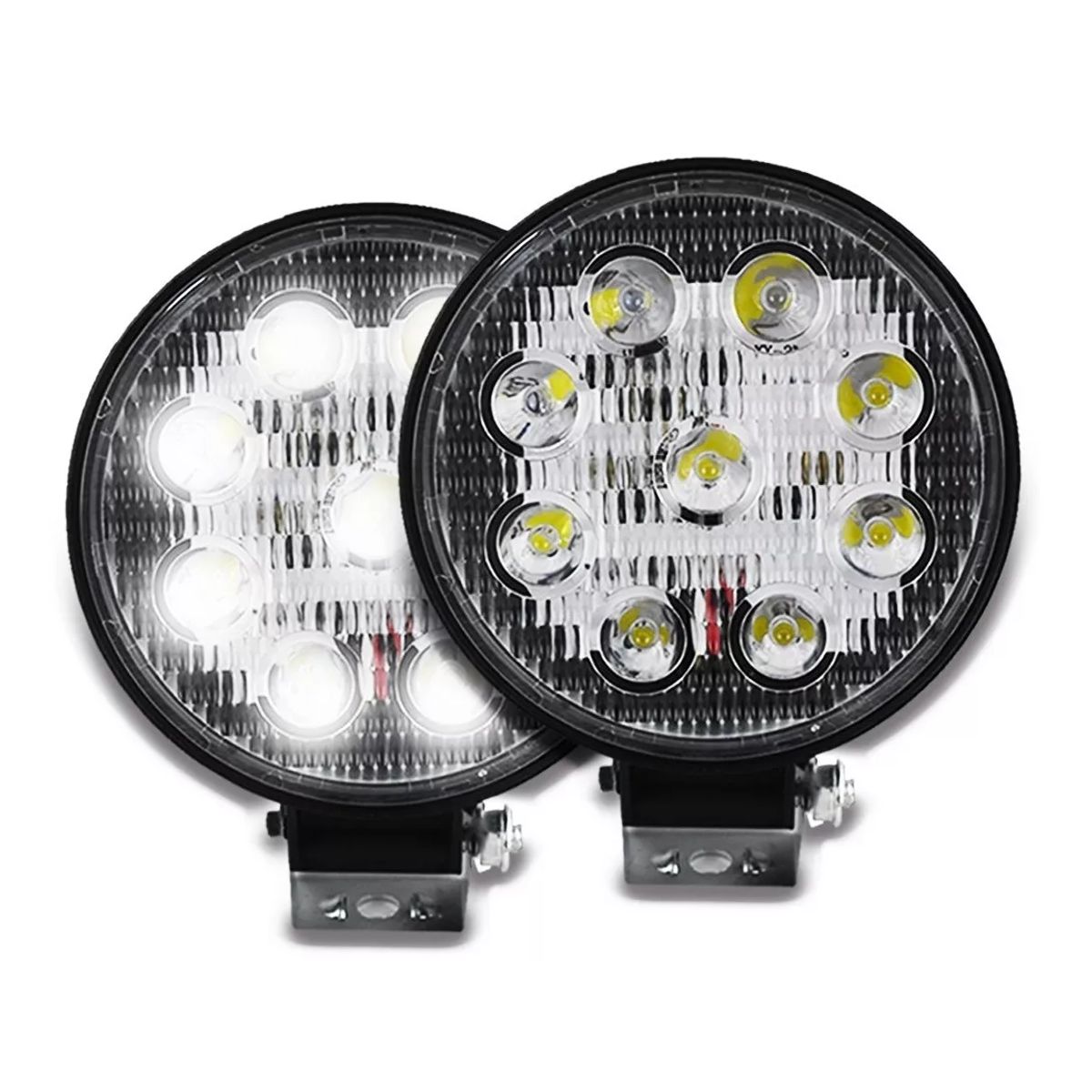 GENERICO - Par Faros 9 Hiper Led Auxiliar Neblinero 27w Universal 4x4