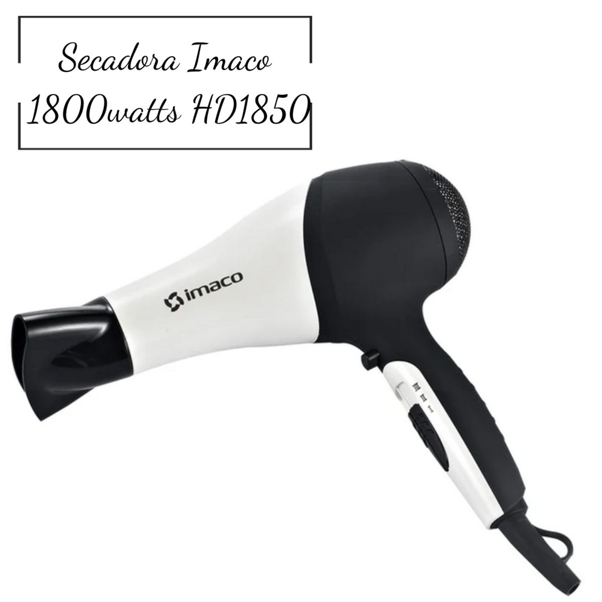 IMACO - Secadora de Cabello Imaco 1800 Watts  HD 1850.