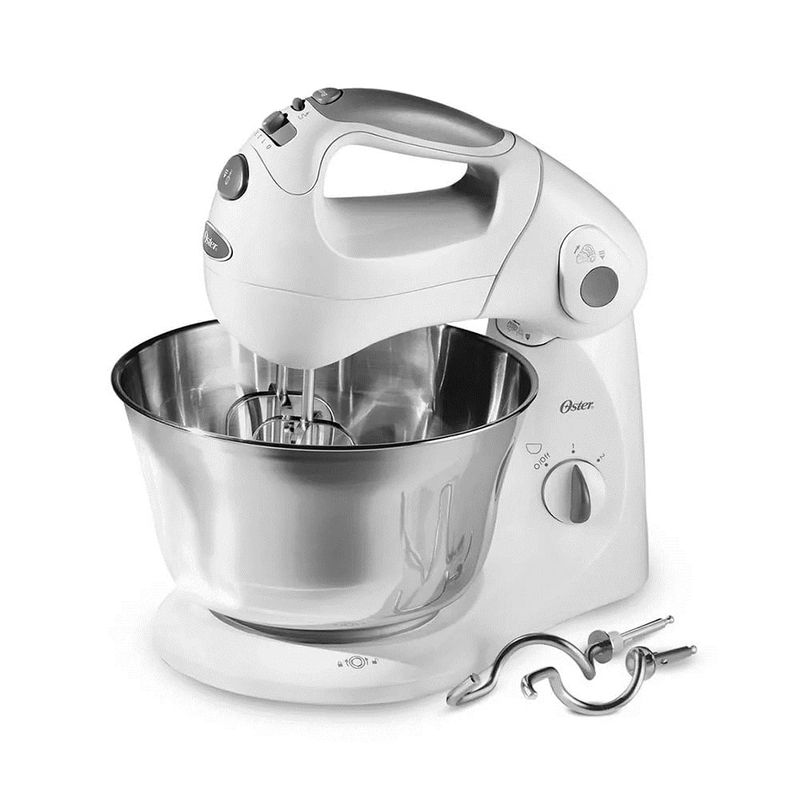 OSTER - Batidora Oster 2601-051 de Mano y Pedestal 2 Motores 360 Watts Blanco