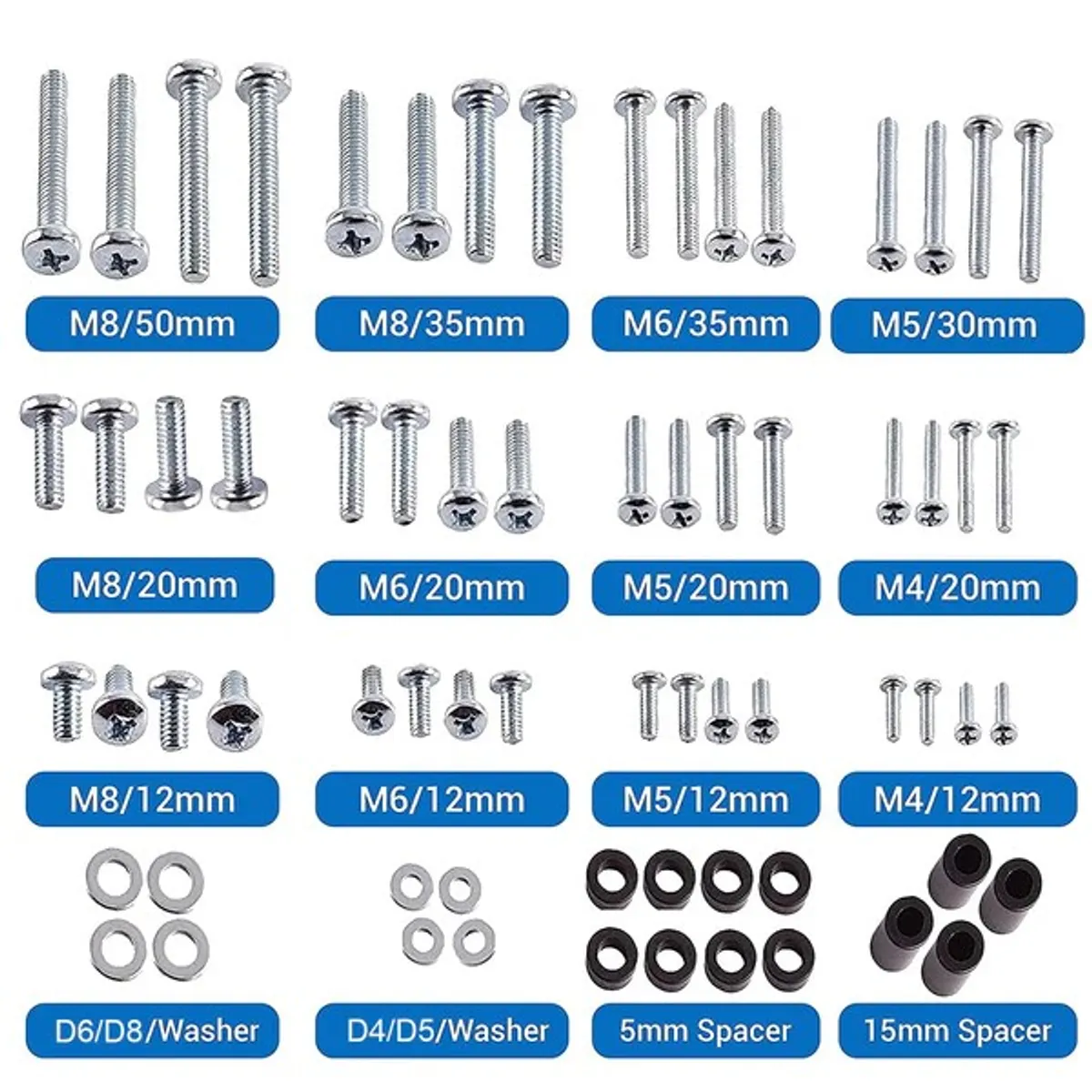 GENERICO - MONTECH - Kit De Tornillos Milimétricos para Instalar TV