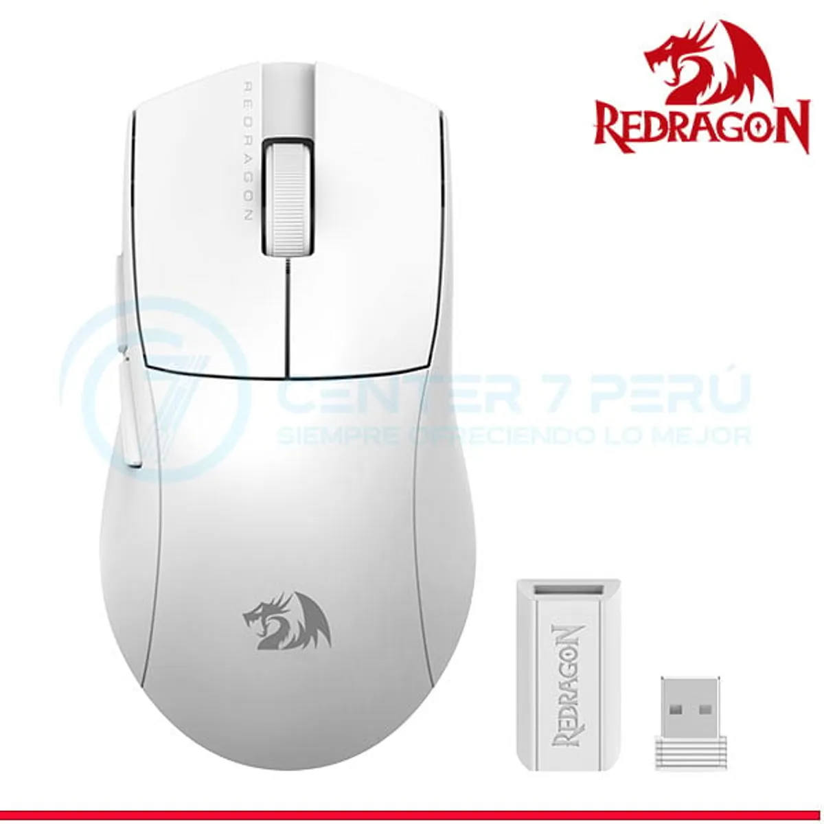 REDRAGON - Mouse Redragon m916 K1NG PRO 1K HZ Wireless WHITE