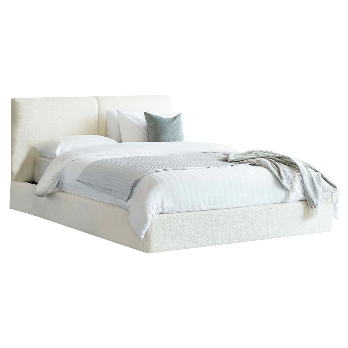 GENERICO - Cama Tapizada California Cozzy Ivory 1.5 Plz