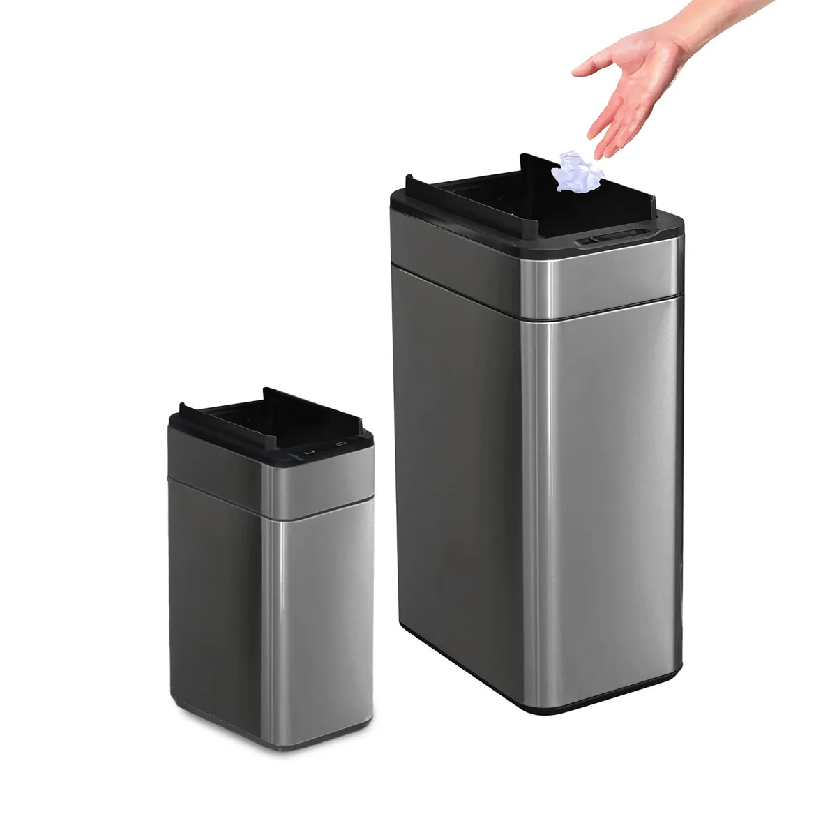 KOTIINI - Combo Basurero sensor acero Kotiini Alas 50L y 9L