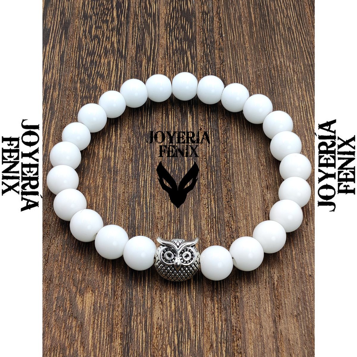 JOYERIA FENIX - Pulsera Piedra Natural Búho - Joyería Fénix