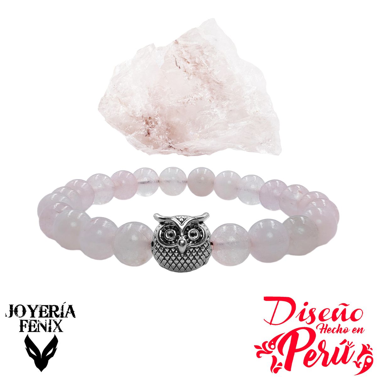 JOYERIA FENIX - Pulsera Piedra Natural Búho - Joyería Fénix