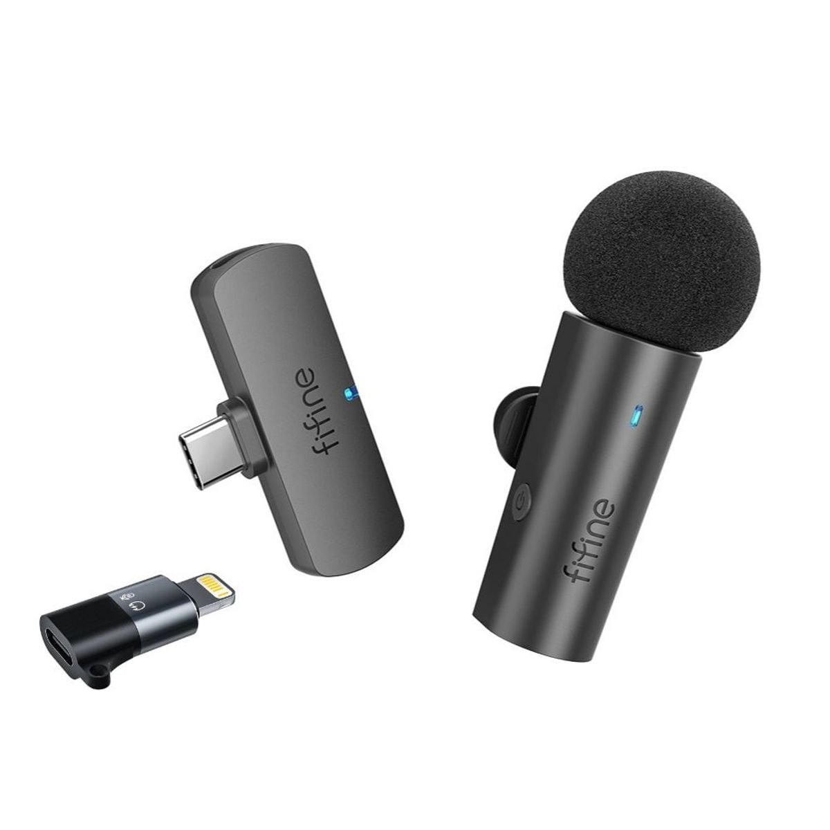 FIFINE - Fifine - Micrófono Lavalier M6 Wireless para Android y iPhone