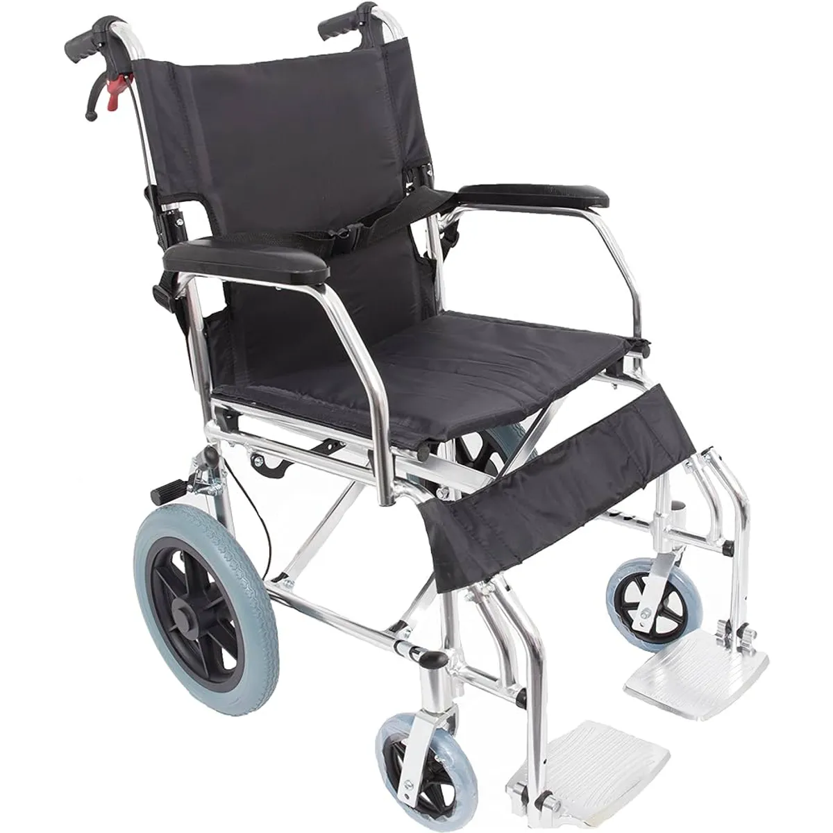 GENERICO - Silla de Ruedas de Paseo Plegable de Aluminio