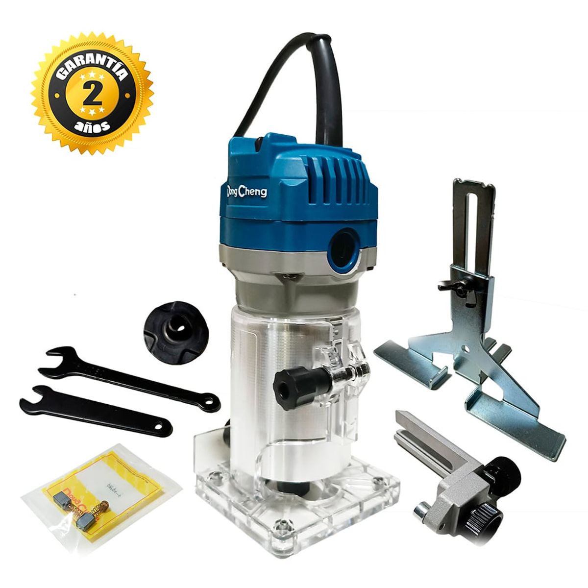 DONGCHENG - Ruteadora Fresadora Tupi Mano ¼ Dongcheng DMP04-6 550W 30000rpm