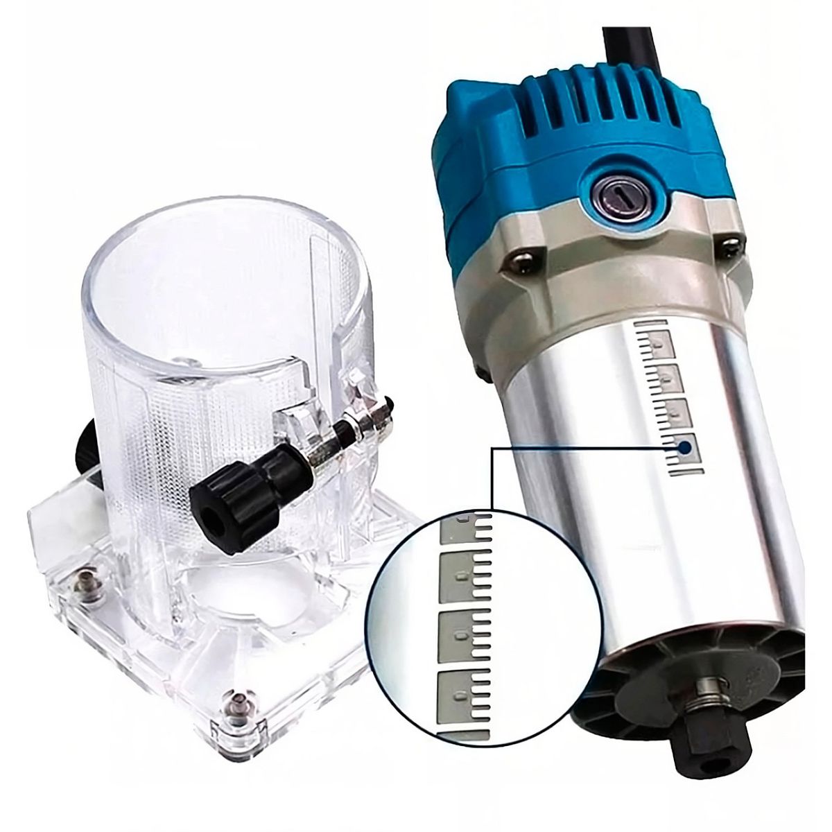 DONGCHENG - Ruteadora Fresadora Tupi Mano ¼ Dongcheng DMP04-6 550W 30000rpm