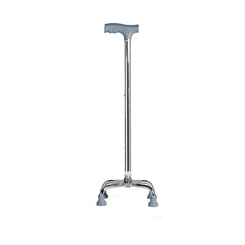 GENERICO - Bastón de 4 Patas Apoyo Ortopedico Regulable de Aluminio