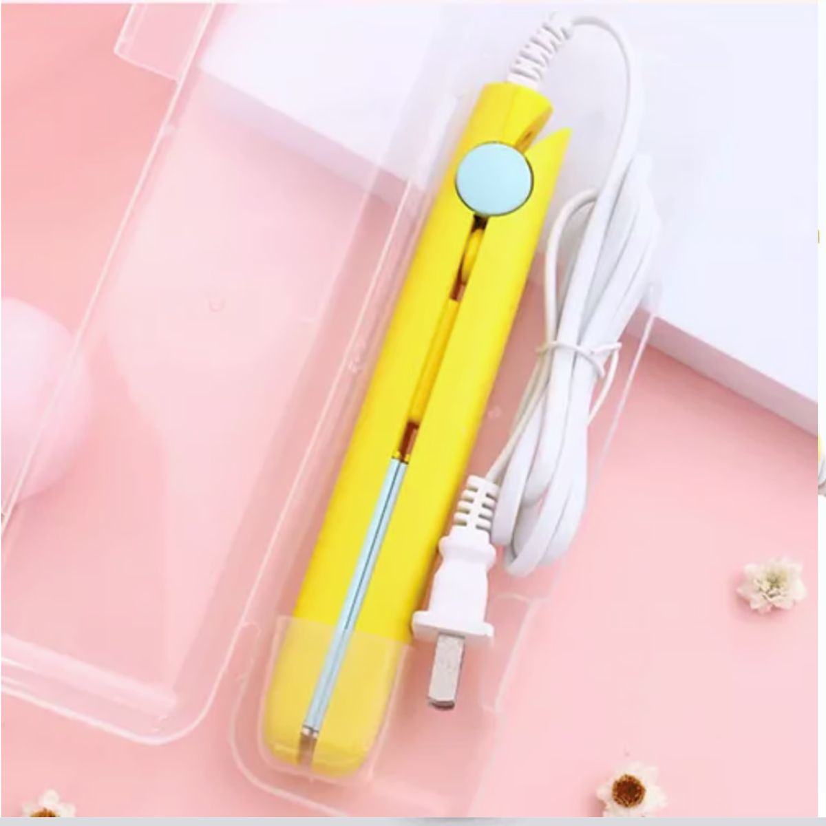 OEM - Mini Alisadora Plancha De Cabello De Cartera Portátil - Amarillo