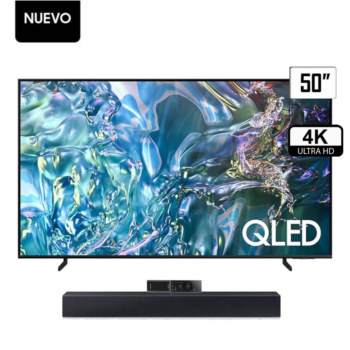 SAMSUNG - TELEVISOR SAMSUNG 50 QLED 4K UHD SMART TV TIZEN QN50Q60DAGXPE