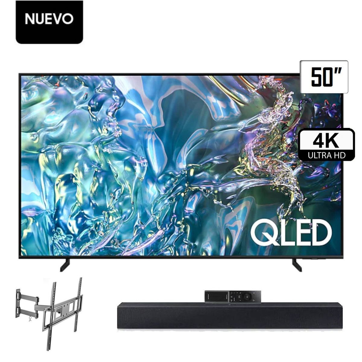 SAMSUNG - TELEVISOR SAMSUNG 50 QLED 4K UHD SMART TV TIZEN QN50Q60DAGXPE