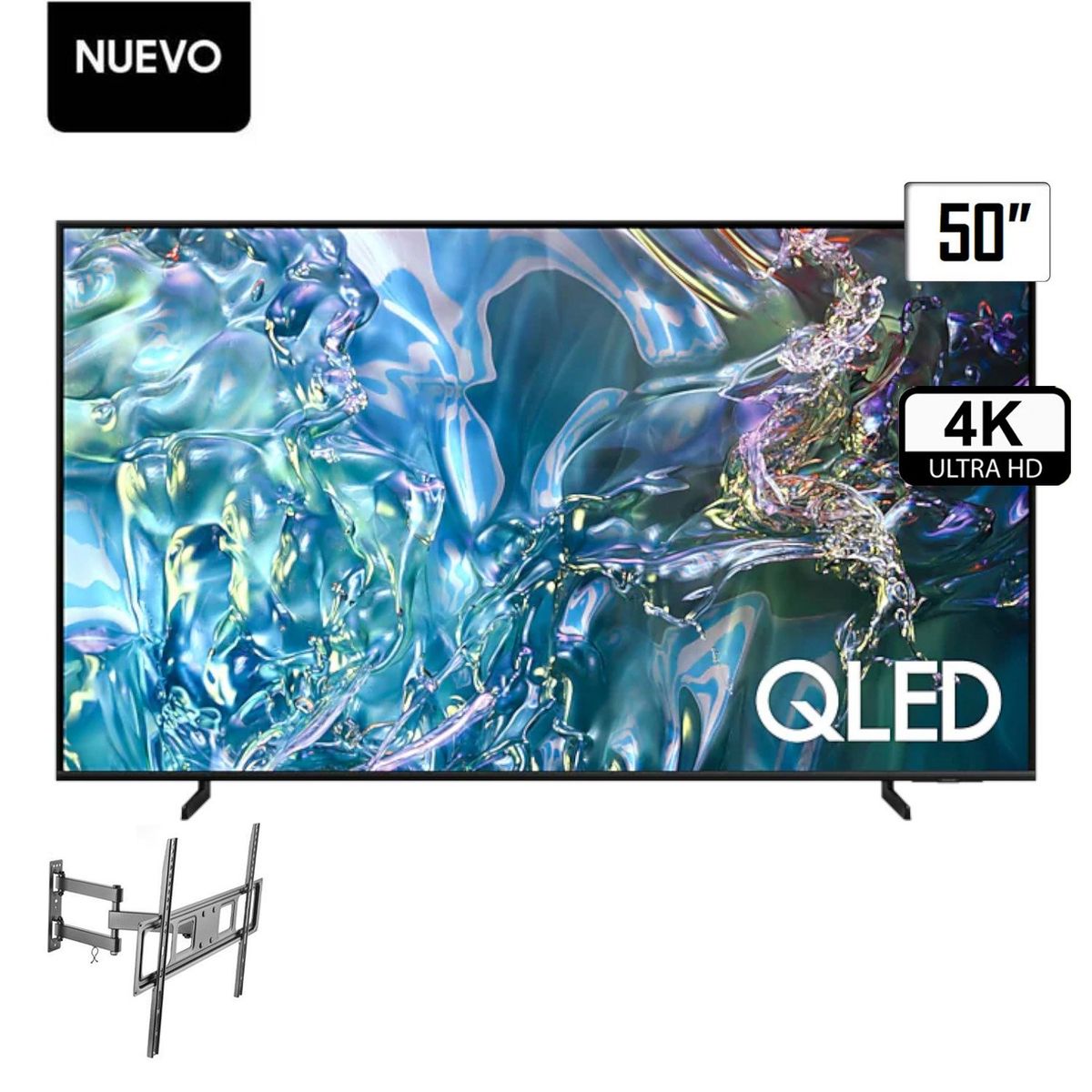 SAMSUNG - TELEVISOR SAMSUNG 50 QLED 4K UHD SMART TV TIZEN QN50Q60DAGXPE.