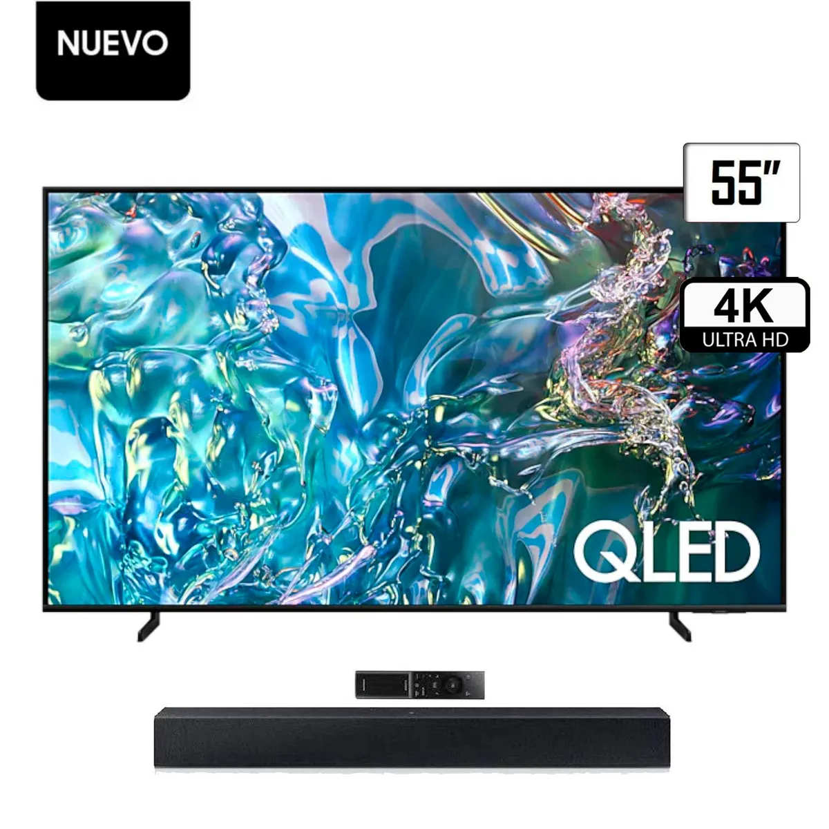 SAMSUNG - TELEVISOR SAMSUNG 55 QLED 4K UHD SMART TV TIZEN QN55Q60DAGXPE.