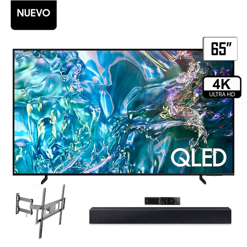 SAMSUNG - TELEVISOR SAMSUNG 65 QLED 4K UHD SMART TV TIZEN QN65Q60DAGXPE.