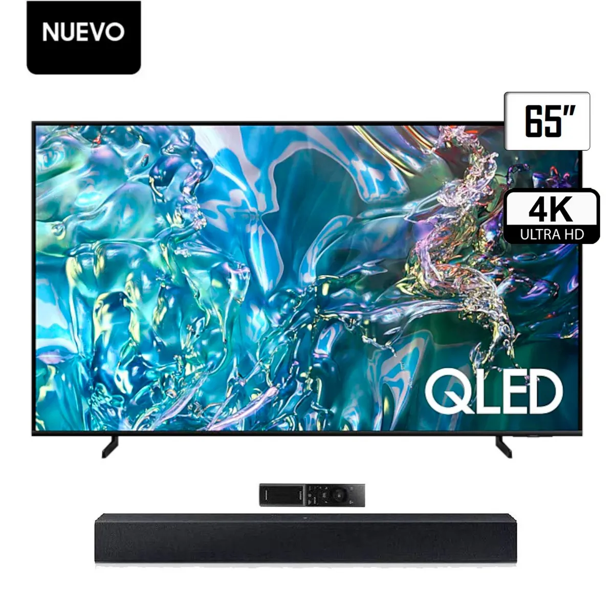 SAMSUNG - TELEVISOR SAMSUNG 65 QLED 4K UHD SMART TV TIZEN QN65Q60DAGXPE.