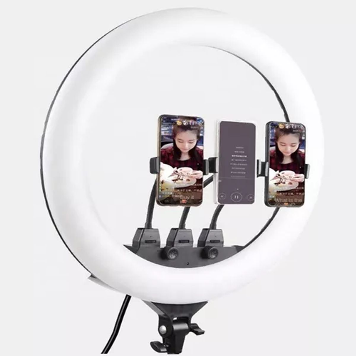 GENERICO - ARO de LUZ PROFESIONAL ZB-F348 de 45 cm con TRIPODE de 2.10m