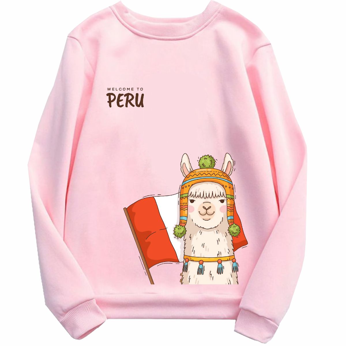 NACIONAL - Polera Sin Capucha Vicuña y Bandera