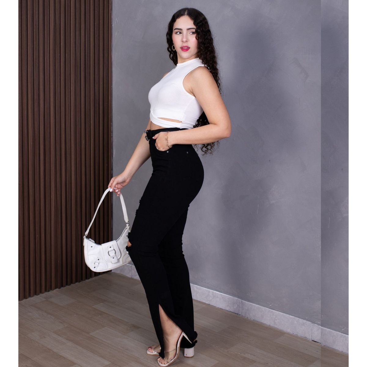 BENCUS JEANS - Pantalón Jeans Mujer Coffe Recto