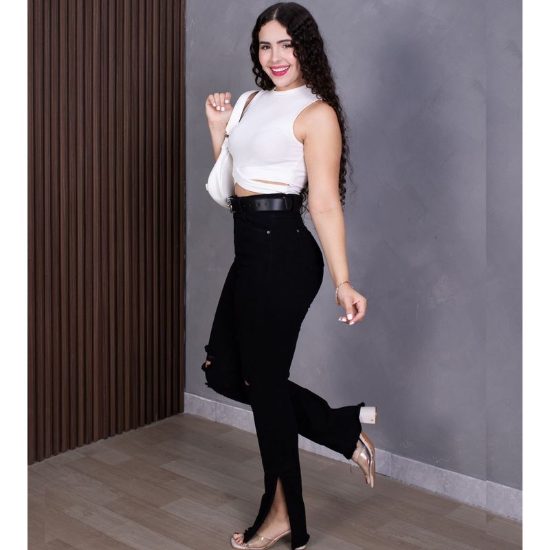 BENCUS JEANS - Pantalón Jeans Mujer Coffe Recto