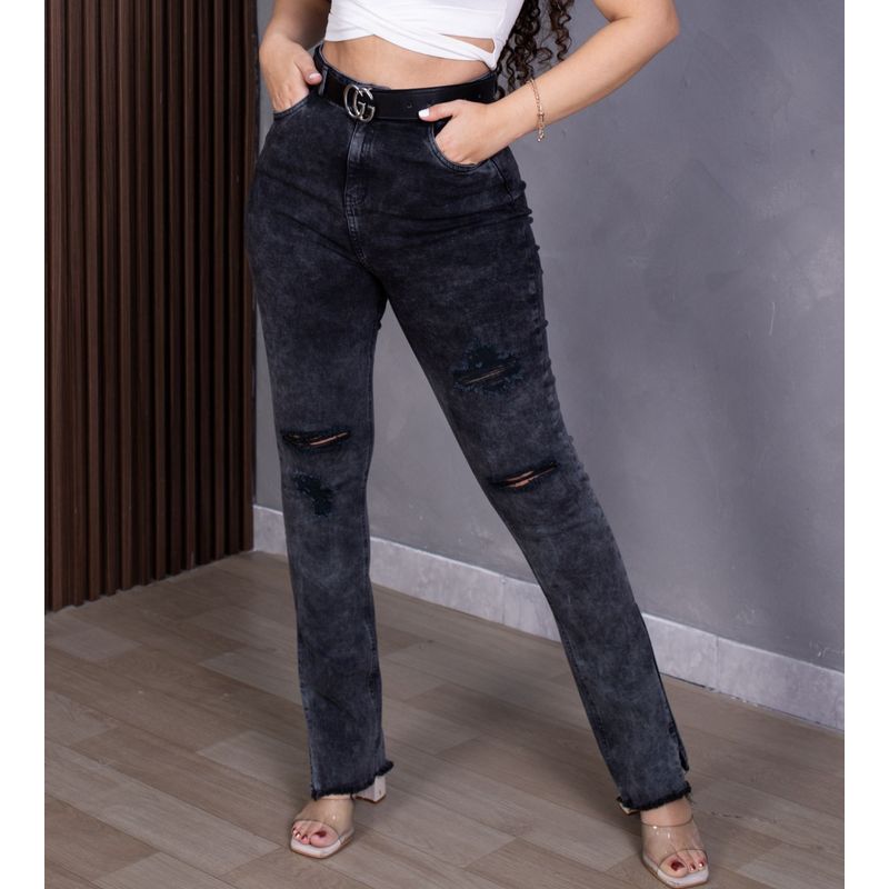 Pantalón Jeans Mujer Coffe Recto BENCUS JEANS