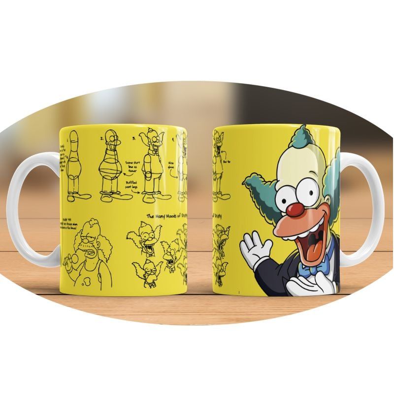 GENERICO - Tazas personalizadas - DNuñez - Krusty el payaso - Los Simpsons