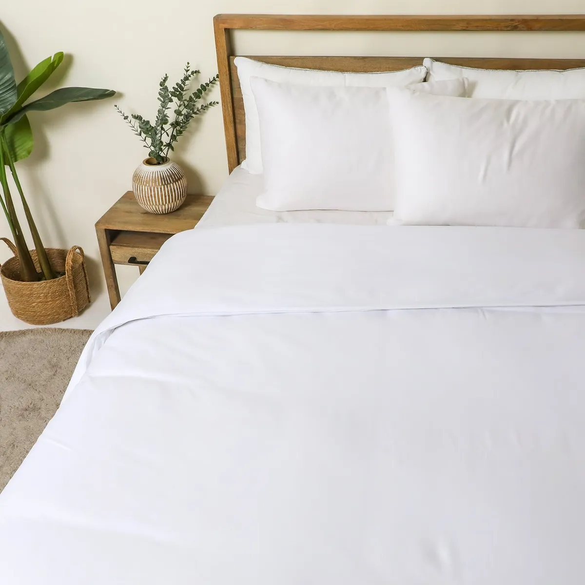 BASEMENT HOME - Funda Duvet Algodón Pima 287 Hilos Beige