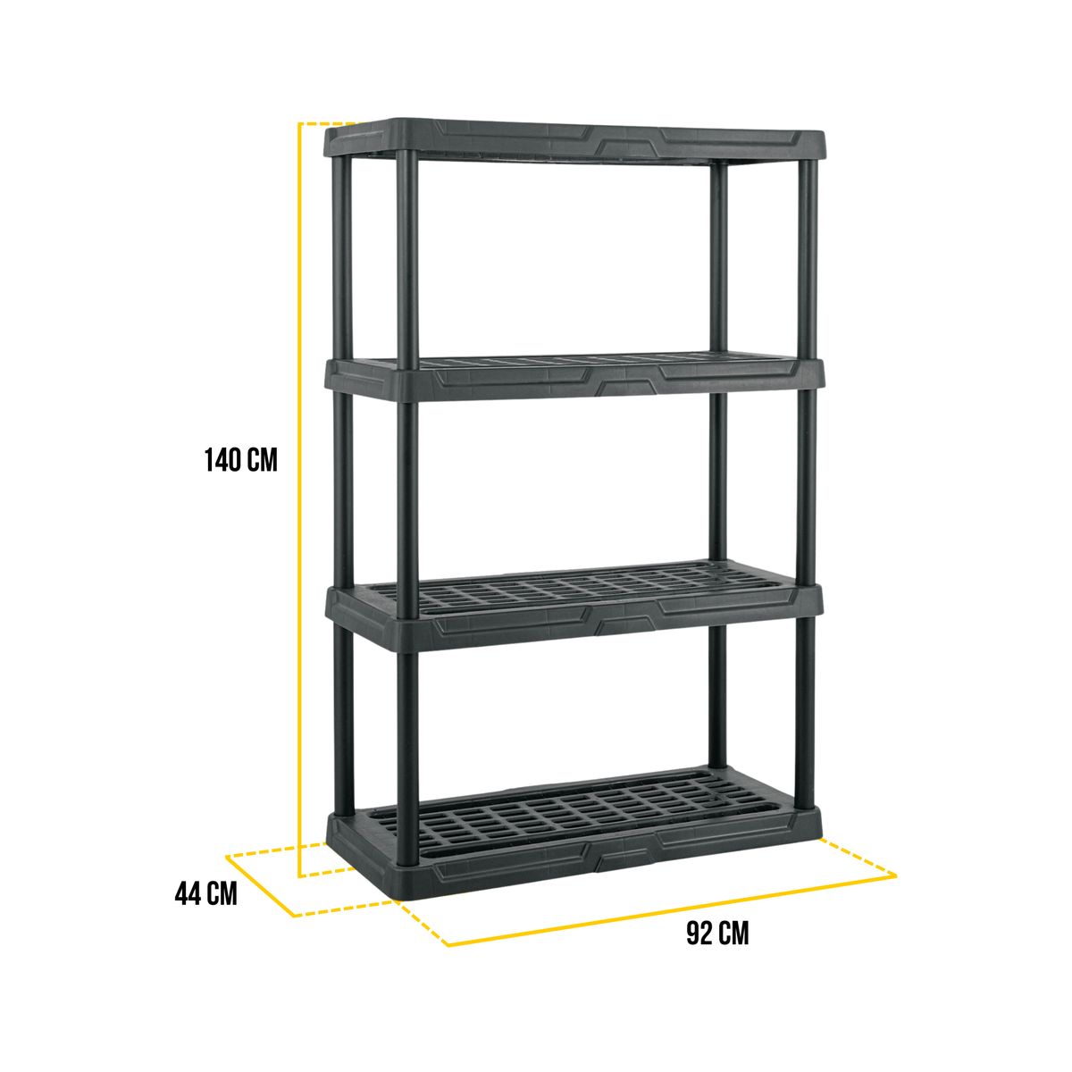 PRETUL - Estante organizador de plastico soporta 140 Kg Pretul