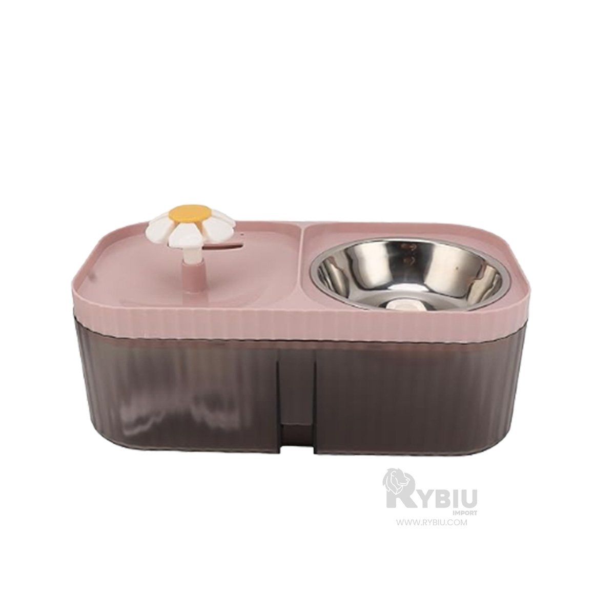 GENERICO - Dispensador Moderno de Comida Color Rosado Y+Gift Stickers