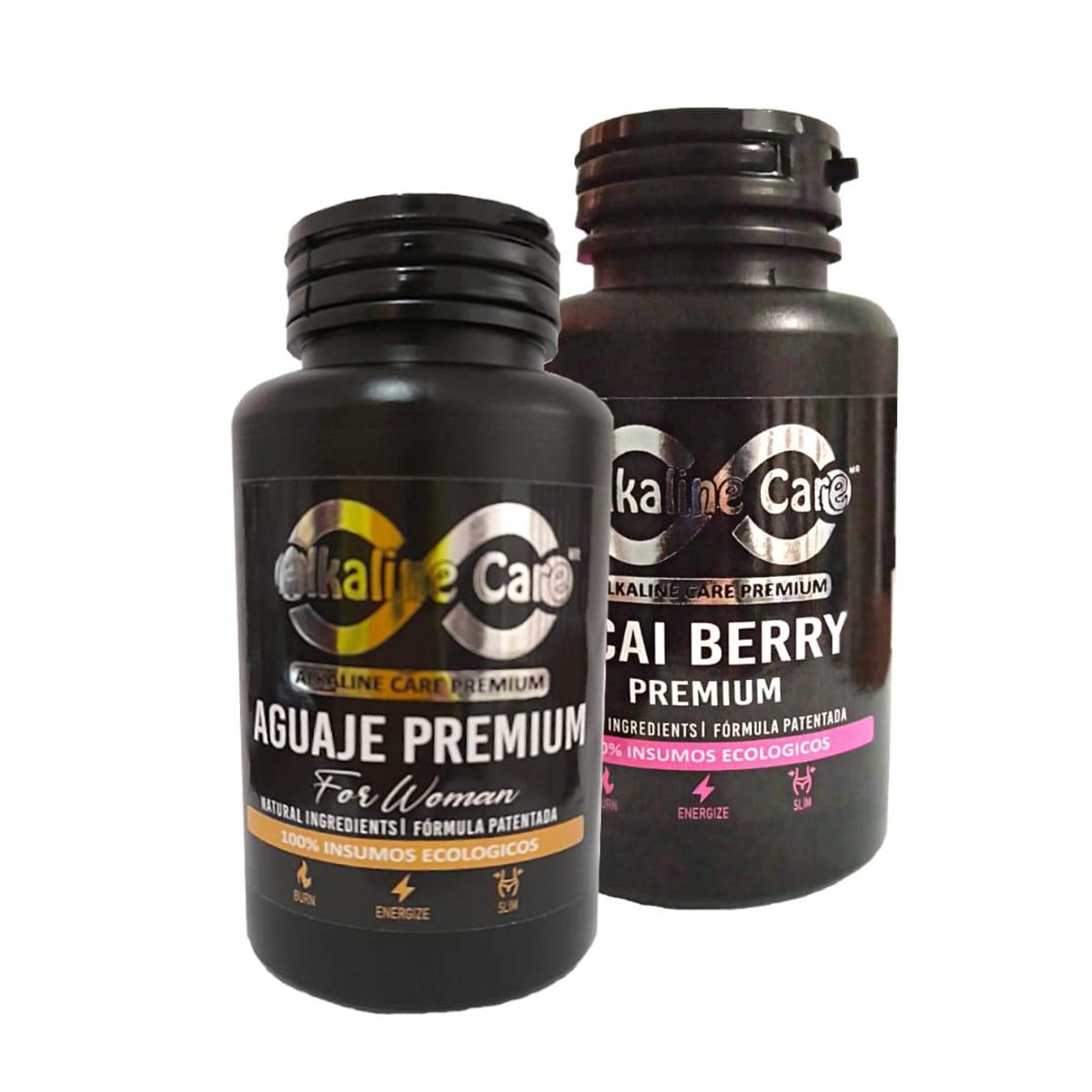 ALKALINE CARE - Aguaje Premium 100 caps + Acai Berry 100 caps