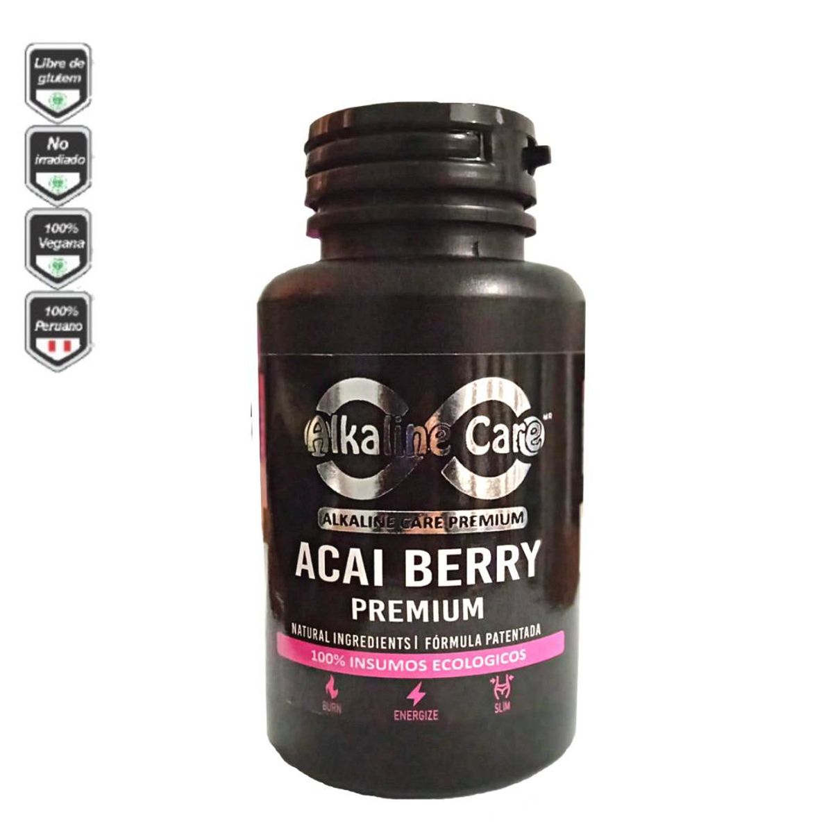 ALKALINE CARE - Aguaje Premium 100 caps + Acai Berry 100 caps