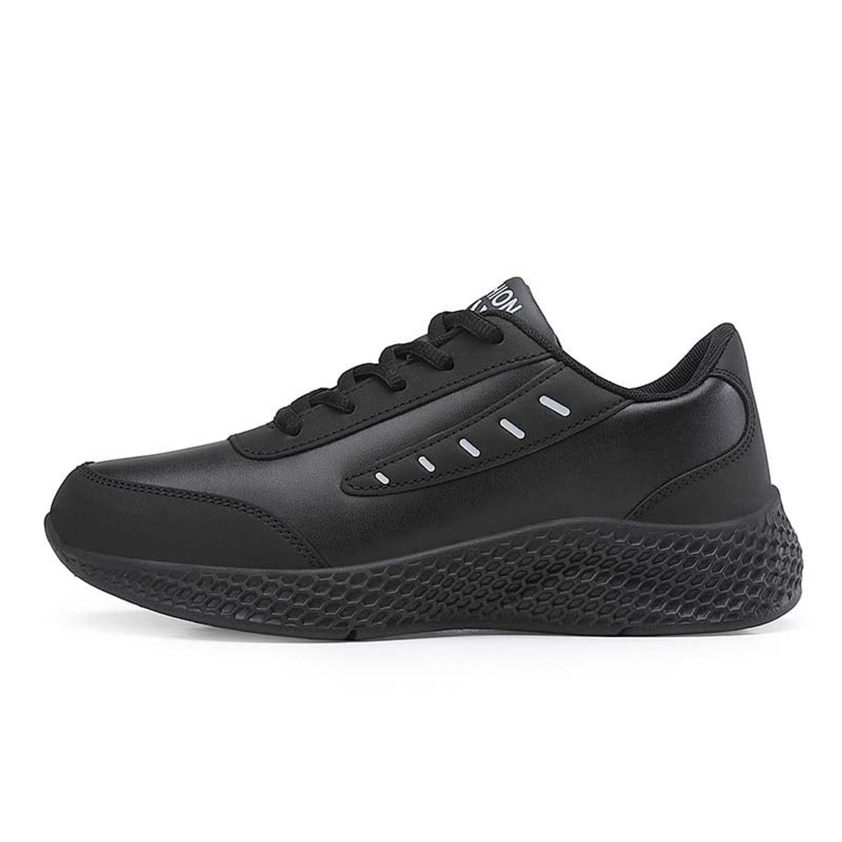 SHANDIAN - Zapatillas Deportivos PU Mujer Negro