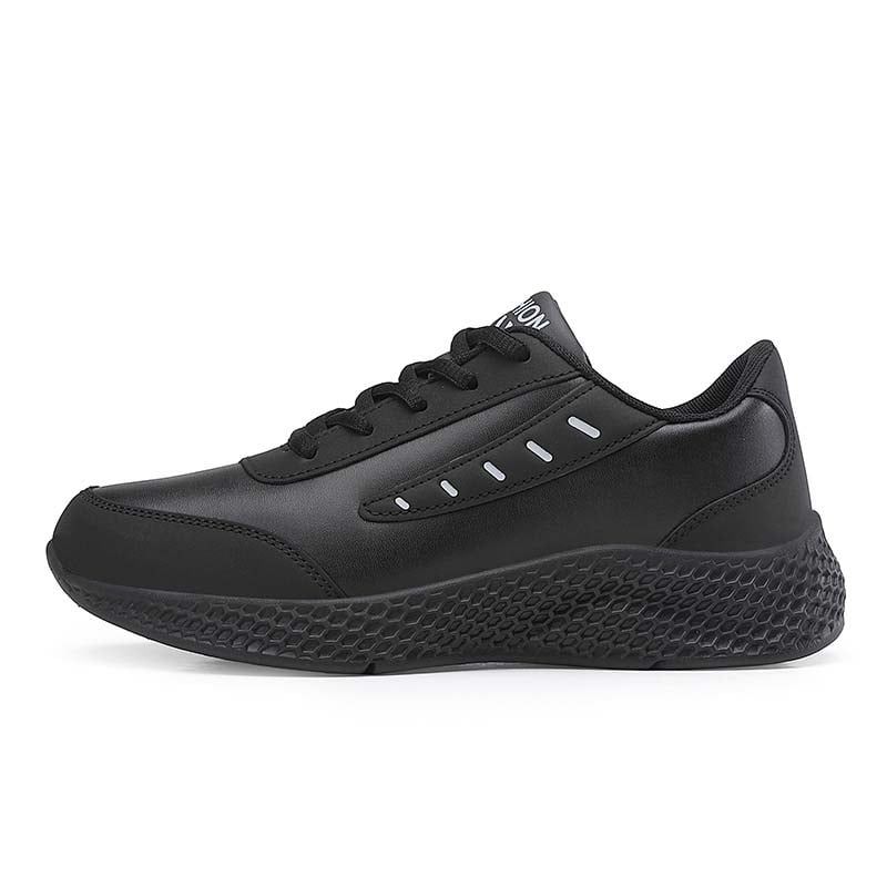 SHANDIAN - Zapatillas Deportivos PU Mujer Negro