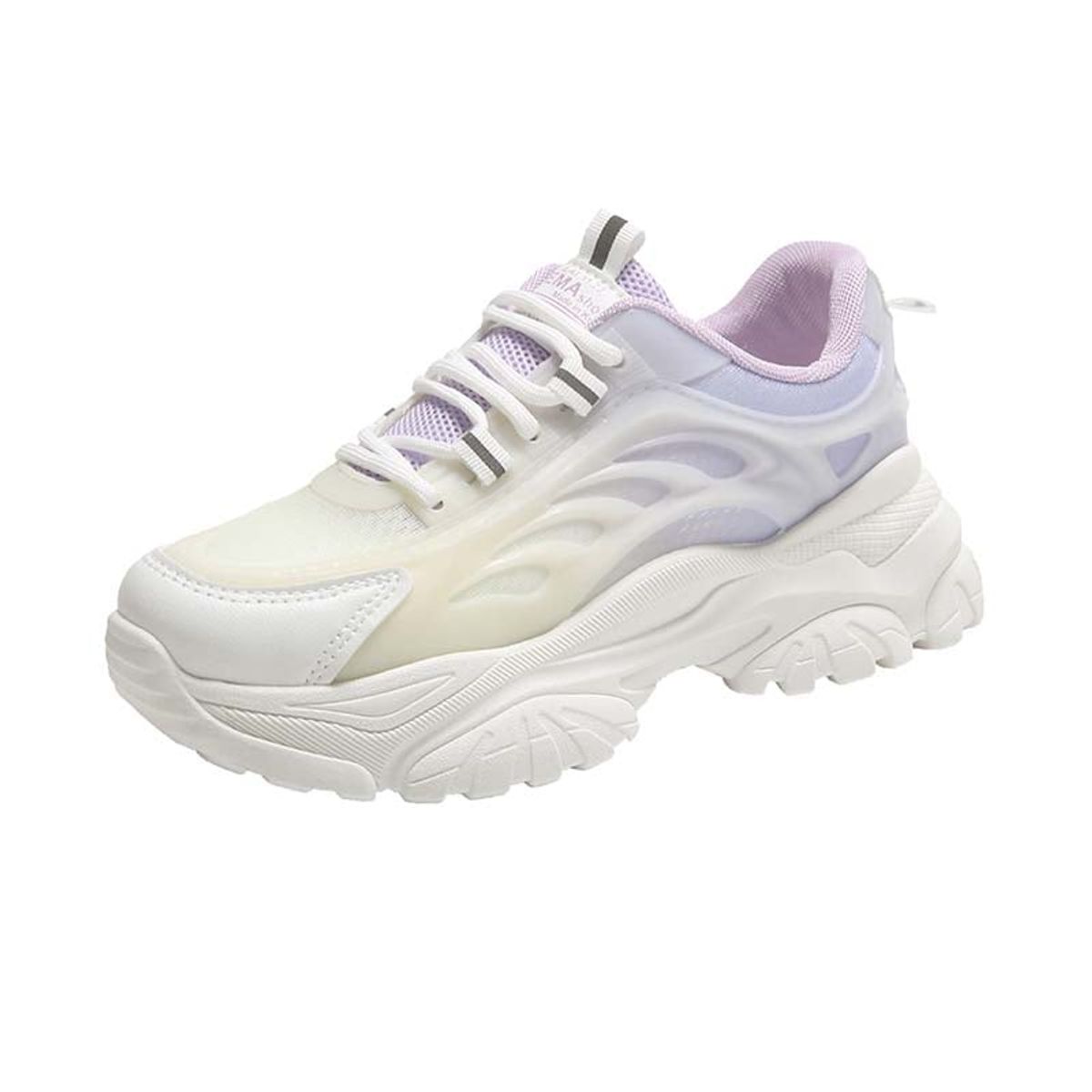 SHANDIAN - Zapatillas Plataforma Mujer Azul