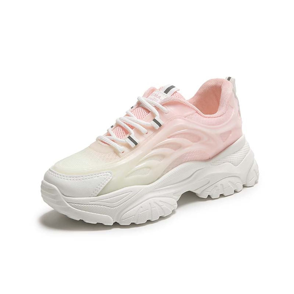 SHANDIAN - Zapatillas Plataforma Mujer Azul