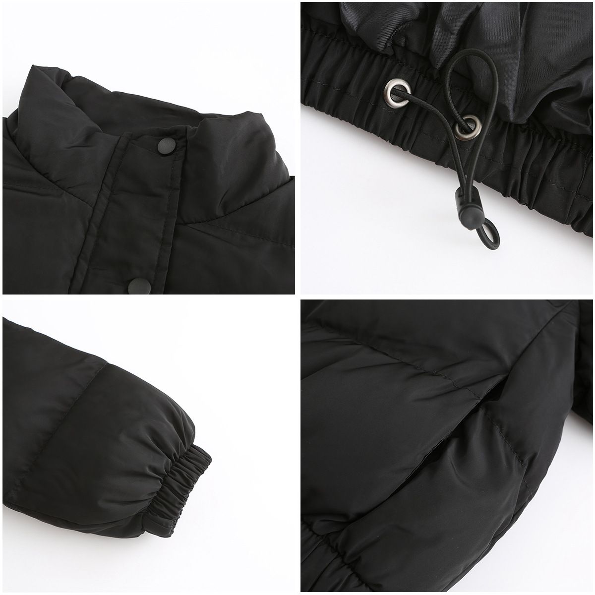 BLWOENS - Casaca Puffer Blwoens Mujer - Negro - Manga Larga