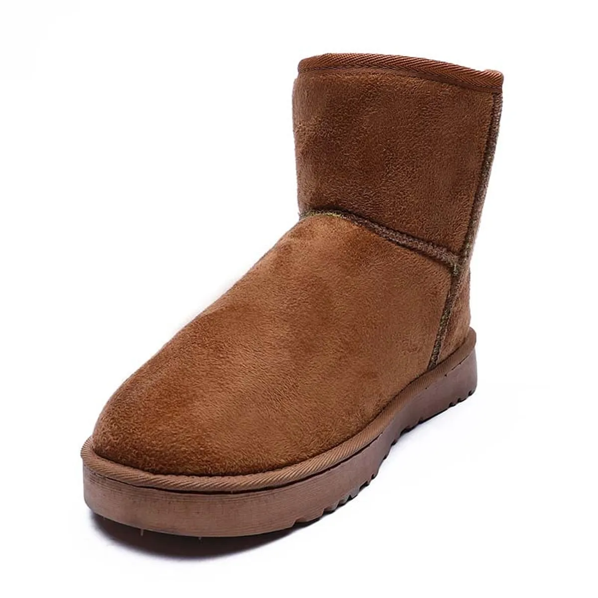 SHANDIAN - Botas mujer con chiporro Invierno Negro