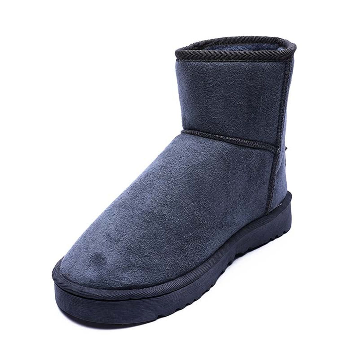 SHANDIAN - Botas mujer con chiporro Invierno Negro