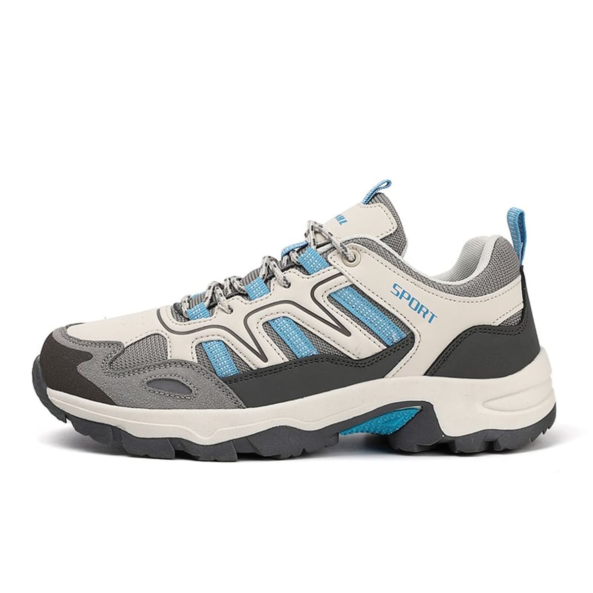 SHANDIAN - Zapatillas Outdoor Deportivos Hombre Azul