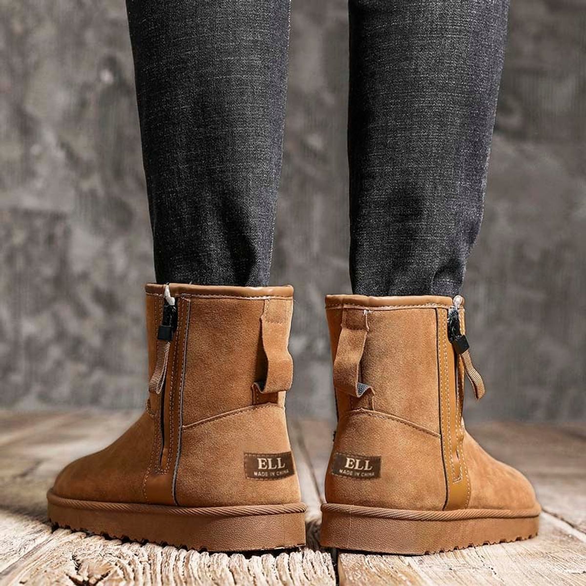 SHANDIAN - Bota temica chiporro mujer zapatos Negro