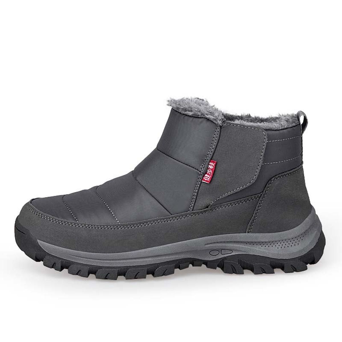 SHANDIAN - Bota temica chiporro mujer zapatos Gris