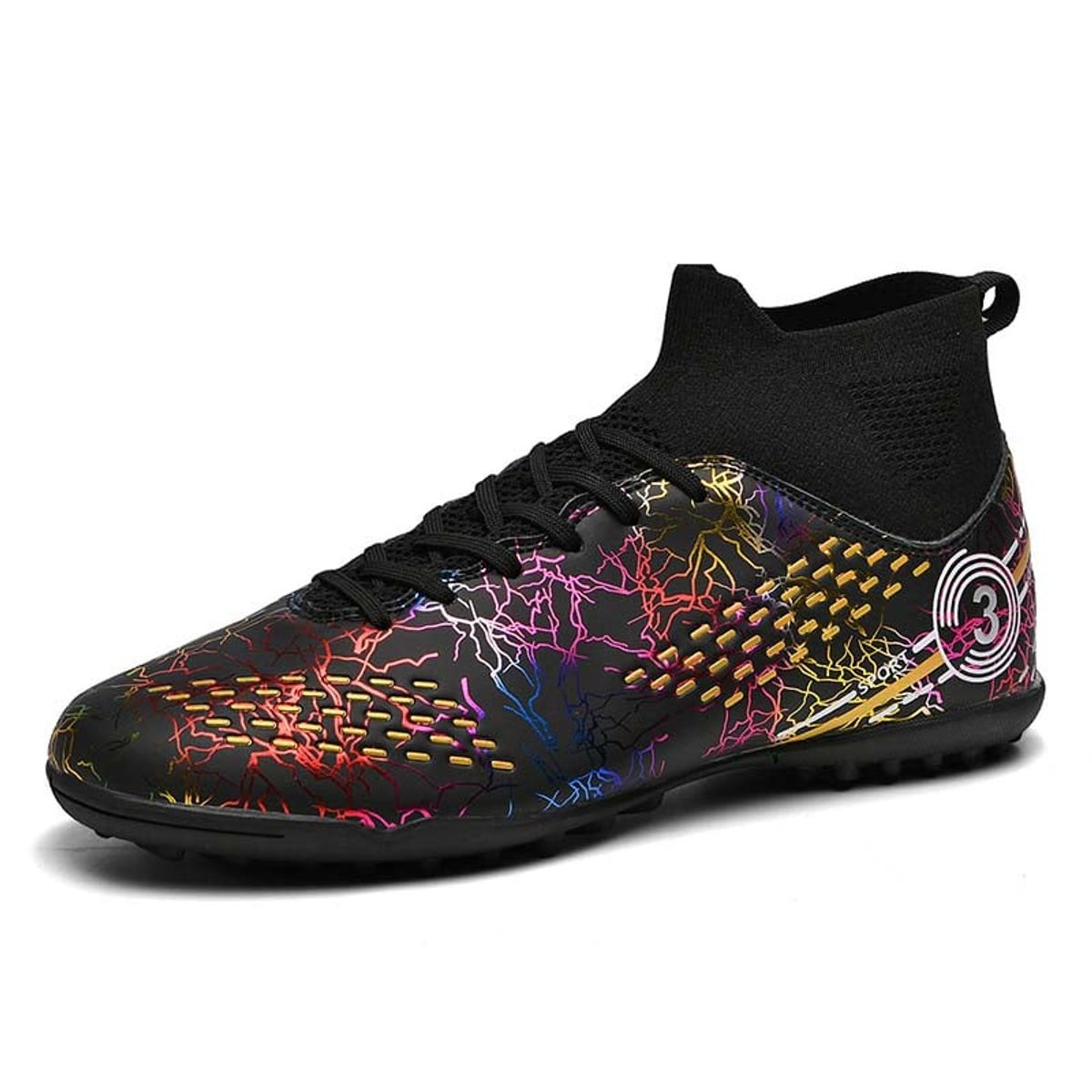 SHANDIAN - Zapatillas de Fútbol Hombre TF zapatos hombre Blanco