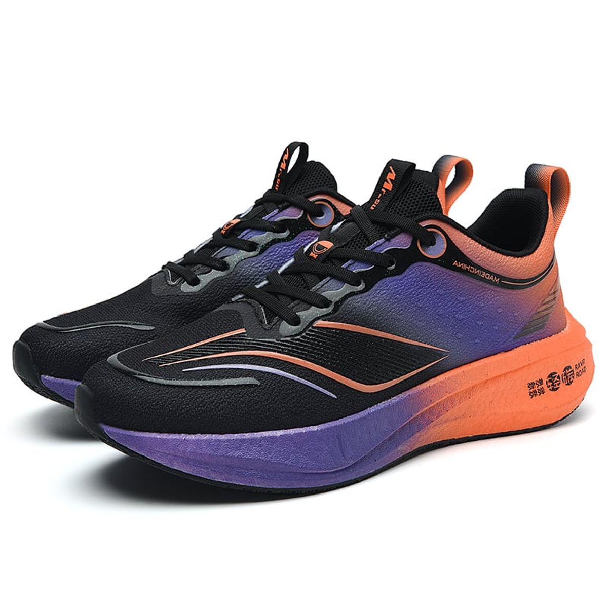 SHANDIAN - Zapatillas Running Hombre Naranja