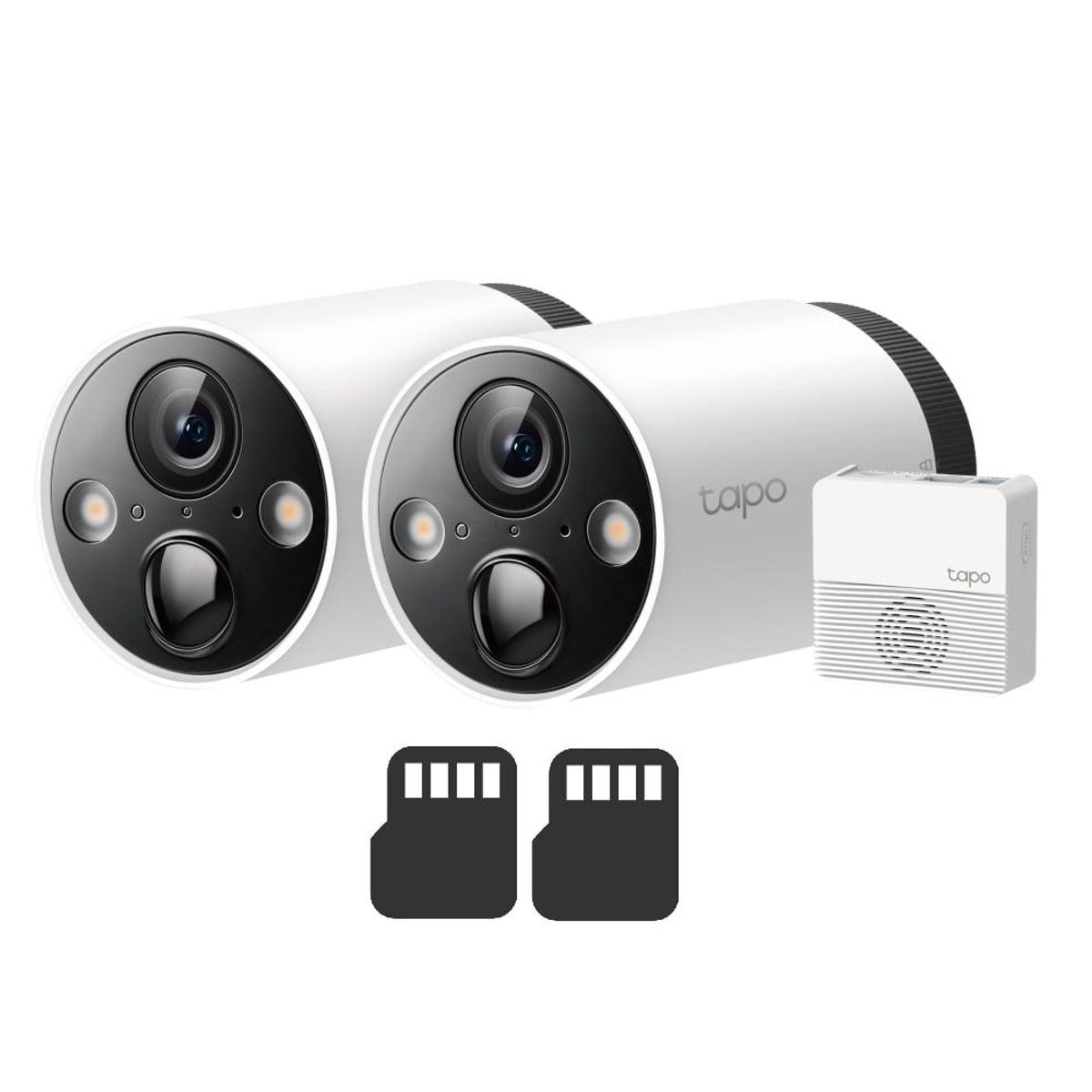 TP LINK - TP-LINK TAPO C420S2 256GB Kit de 2 Camaras de seguridad WIFI 2K QHD Con bateria