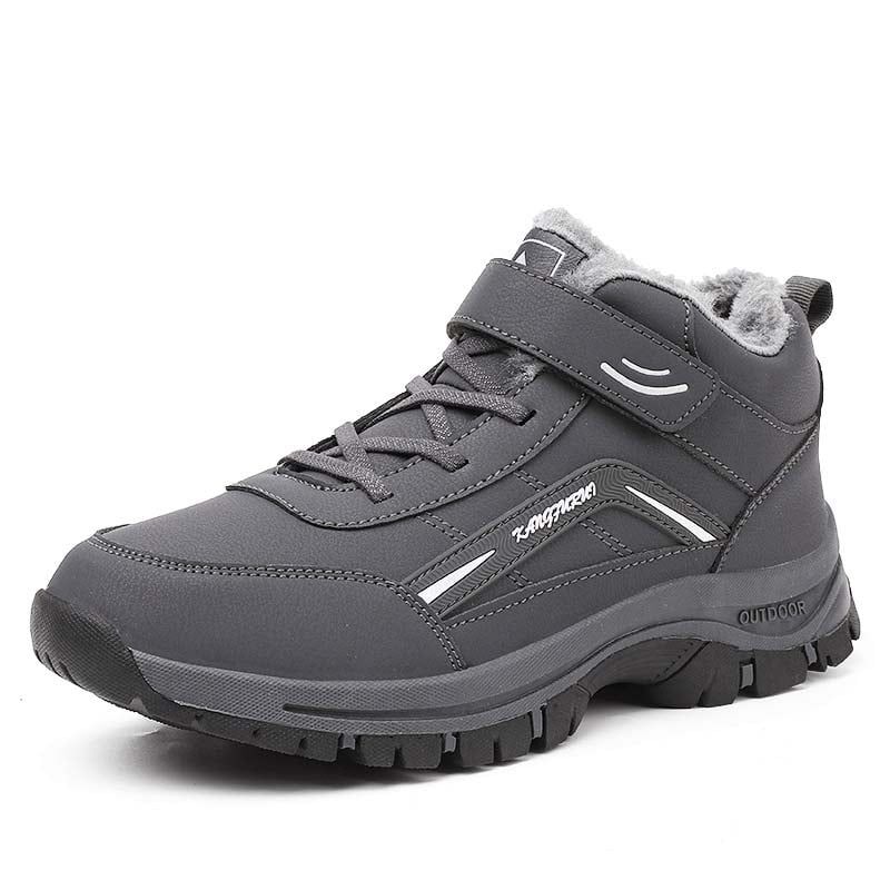 SHANDIAN - Bota temica chiporro impermeable mujer Gris